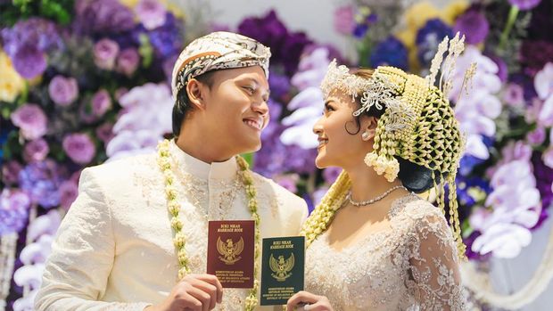 Pernikahan Rizky Febian dan Mahalini.
