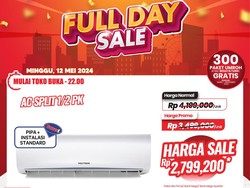 Hawa Panas Ekstrem Butuh AC Split 1/2 PK Diskon di Transmart