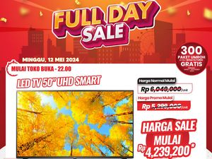 TV LED UHD Smart TV Ada Diskon Gede di Transmart Full Day Sale