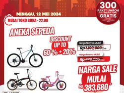 Cuma di Transmart Full Day Sale! Sepeda Diobral Rp 300 Ribuan