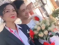 Viral Pernikahan Tak Biasa, Pengantin Pria Pakai Gaun dan Wanita Pakai Jas