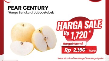 Murah Banget! Buah Pir Diobral Mulai Rp 1.400-an di Transmart Full Day Sale