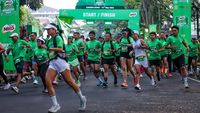 Potret Semarak Ribuan Peserta Lari Hijaukan Bandung