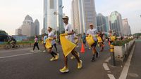 Suasana Persiapan Jelang Maybank Marathon 2024