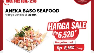 Transmart Full Day Sale! Ada Aneka Baso Seafood Murah Meriah