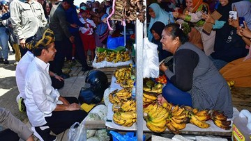 Kunjungi Pasar di Sultra, Jokowi Sebut Pedagang Kecil Penyumbang Ekonomi