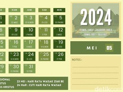 Kalender Mei 2024, Lengkap Tanggal Merah, Weton, dan Hari Besar