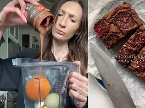 Nyeleneh! Wanita Ini Bikin Kue Cokelat Campur Cangkang Telur