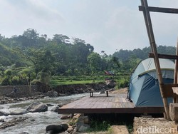 Glamping di Pinggir Sungai Sentul, Cocok Buat LIburan Akhir Tahun