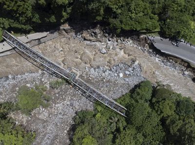 Potret Udara Kerusakan Akibat Banjir Lahar Dingin di Kaki Gunung Marapi