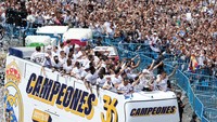 Kepastian Real Madrid menjadi juara Liga Spanyol 2023-2024 didapat usai Girona mengalahkan Barcelona dengan skor 4-2 pada 5 Mei 2024 dini hari WIB.
