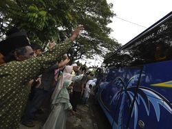 440 Jemaah Haji Banten Diberangkatkan ke Asrama Jakarta