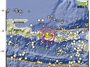 BMKG: Gempa 5,5 Magnitudo di Selat Lombok Tak Berpotensi Tsunami