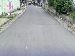 Jalan Gurila Medan yang Dikeluhkan Warga Selesai Diperbaiki