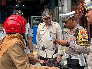 Satlantas Trenggalek Gelar Operasi Simpatik Taat Pajak