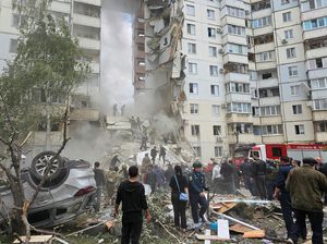 Rudal Ukraina Hantam Apartemen di Rusia, 7 Orang Tewas
