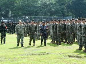 Militer Laut Indonesia-Amerika Gelar Latihan Tempur di Perairan Lampung Militer Laut Indonesia-Amerika Gelar Latihan Tempur di Perairan Lampung
