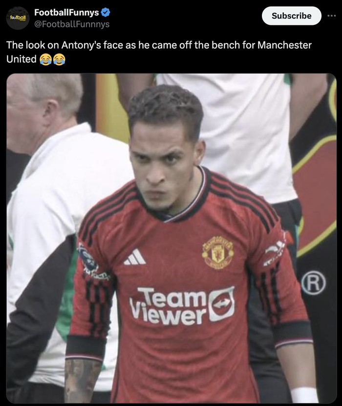 Antony Meme muka bengis Antony