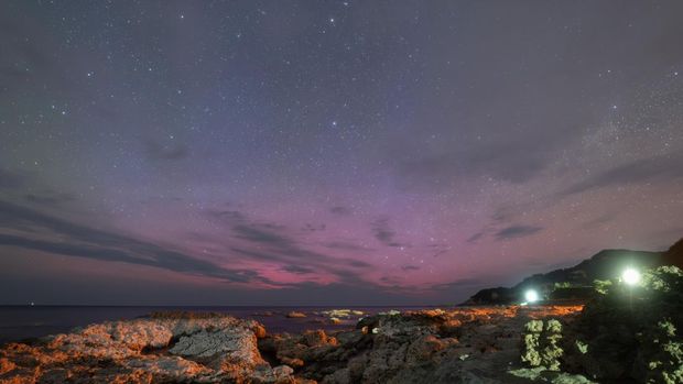 Aurora di Jepang dapat terlihat di Pulau Utama Jepang, yakni Pulau Honshu.