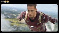 Batman dan Thor sudah, kini giliran Iron Man super hero yang dibikin meme dengan wajah garang Antony! (Foto: Twitter)