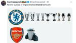 Meme Tottenham Keok, Arsenal Diolok-olok