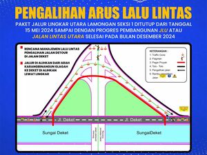 Ada Proyek JLU, Jalur Deket-Karangbinangun Ditutup hingga Dialihkan Ada Proyek JLU, Jalur Deket-Karangbinangun Ditutup hingga Dialihkan