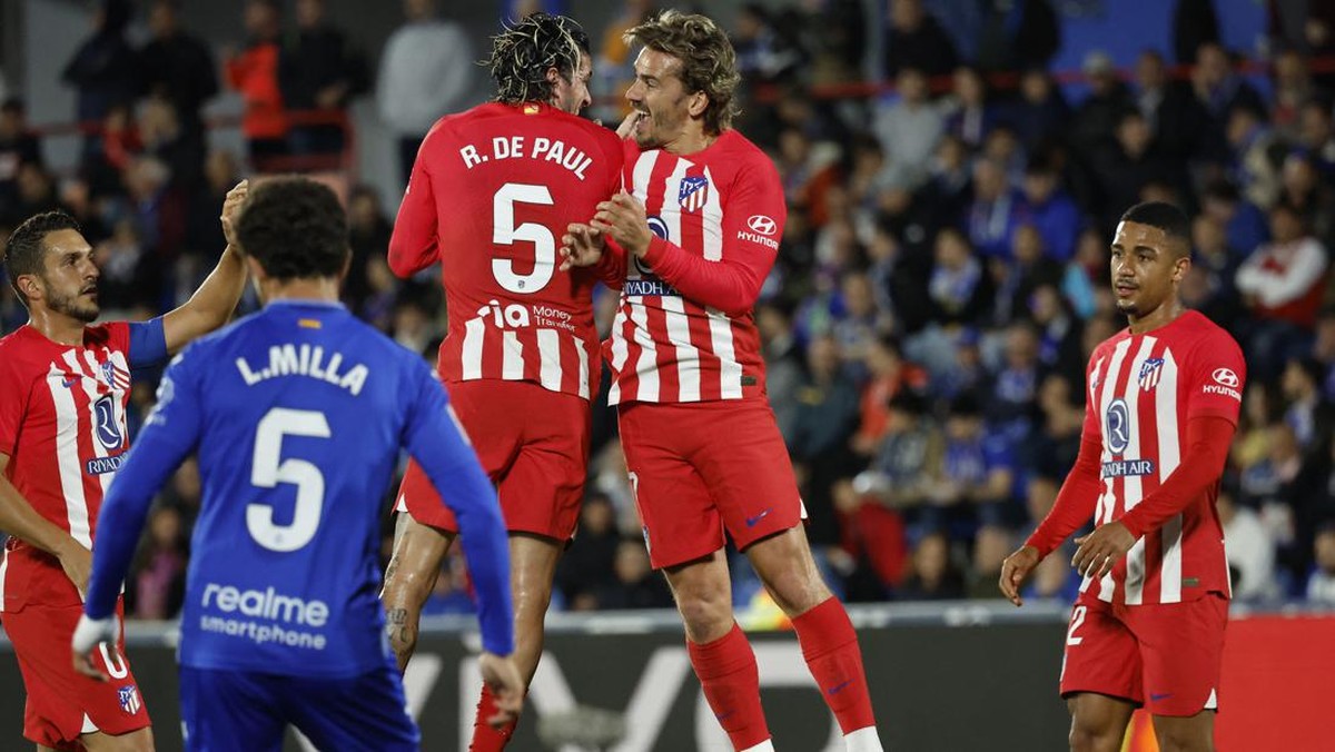 Atletico Madrid menang 3-0 atas Getafe  berkat hat-trick Antoine Griezmann (Foto: REUTERS/Juan Medina)