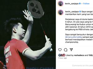 Instagram Kevin Sanjaya Diserbu Usai Tulis Ucapan Perpisahan