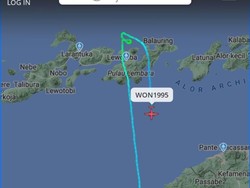 Pesawat Wings Air Kupang-Lembata Gagal Lagi Mendarat karena Ile Lewotolok Erupsi