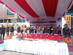 Polres Jakpus Sita Narkoba Rp 59 Miliar, 85 Tersangka Ditangkap