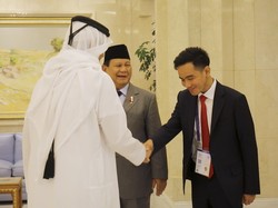 Diperkenalkan Sebagai Wapres, Gibran Tersipu Dipuji PM Qatar