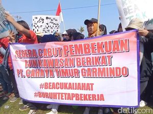 Buruh Pabrik Pemalang Demo di Kantor Bea Cukai Tegal, Ini Tuntutannya