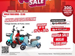 Cuma di Transmart Full Day Sale, Aneka Sepeda Listrik Dijual Murah Meriah