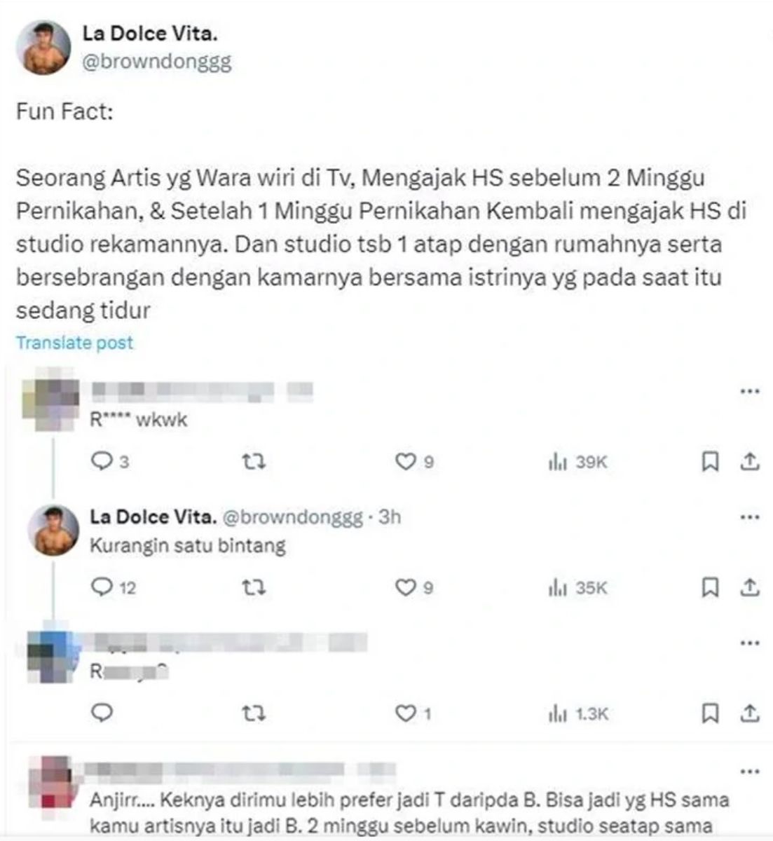 Heboh isu panas artis inisial R