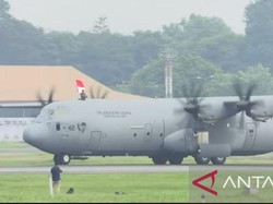 Landing! Super Hercules Unit ke-5 Pesanan Prabowo Tiba di RI