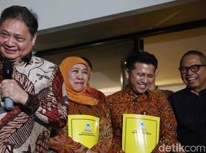 Khofifah-Emil Resmi Diusung Golkar di Pilgub Jatim 2024