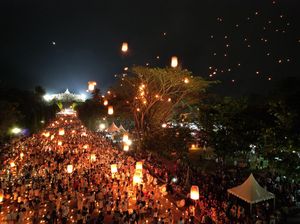 Ada Pelepasan Lampion di Candi Borobudur Saat Puncak Waisak, Terbuka Umum Ada Pelepasan Lampion di Candi Borobudur Saat Puncak Waisak, Terbuka Umum