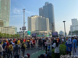 Ramainya CFD Sudirman Jakpus Pagi Ini hingga Warga Keluhkan Susah Sinyal