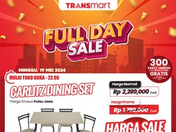Mau Beli Set Meja Makan Baru? ke Transmart Full Day Sale Aja, Murah Meriah!