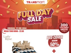 Cuma di Transmart Full Day Sale, Handuk-Bed Cover Murah Banget!