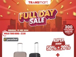 Jangan Lupa ke Transmart Full Day Sale, Aneka Koper Lagi Diskon Besar-besaran!