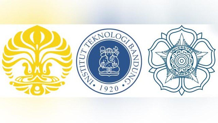 Kolase UI, ITB dan UGM. (Foto: Wikimedia Commons) Kolase UI, ITB dan UGM. (Foto: Wikimedia Commons)