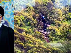 Penampakan Puing-puing Heli yang Tewaskan Presiden Iran Ebrahim Raisi