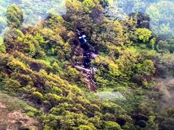 Potret Udara Puing-puing Helikopter yang Jatuh Tewaskan Presiden Iran