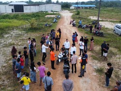 18 Adegan Rekonstruksi Suami Bunuh Istri di Bangka Barat