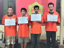 Polisi Tangkap 4 Maling Spesialis Rumah Kosong di Dairi