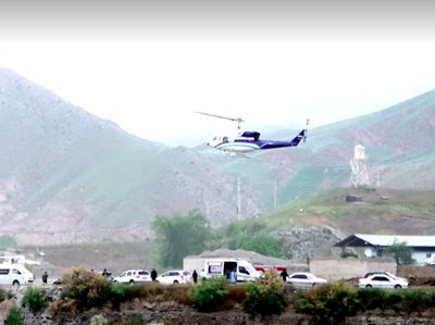 Foto: Helikopter Presiden Iran Jatuh di Pegunungan