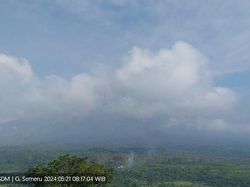 Semeru Erupsi 2 Kali Pagi Ini, Muntahkan Abu Vulkanik Setinggi 800 Meter