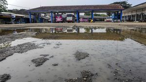 Terminal Mandala di Rangkasbitung Lebak Rusak Parah