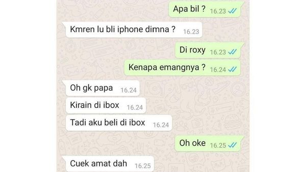 10 Chat Kocak Orang Sombong, Iya deh Si Paling Keren